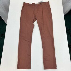 Paper Denim & Cloth Womens Bleeker Skinny Chino Pants Stretch Pockets 36X32 New